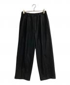 MAISON SPECIALメゾンスペシャル）の古着「ストレッチダブルワイドスラックス」｜ブラック