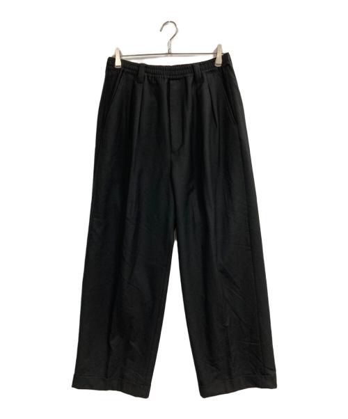 MAISON SPECIAL（メゾンスペシャル）MAISON SPECIAL (メゾンスペシャル) ストレッチダブルワイドスラックス ブラック サイズ:02の古着・服飾アイテム