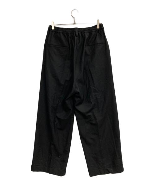 MAISON SPECIAL（メゾンスペシャル）MAISON SPECIAL (メゾンスペシャル) ストレッチダブルワイドスラックス ブラック サイズ:02の古着・服飾アイテム