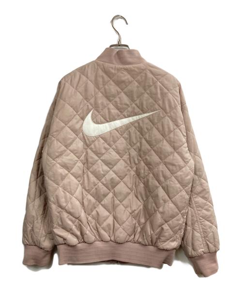 NIKE（ナイキ）NIKE (ナイキ) NSW バーシティ リバーシブル ボンバージャケット ピンク サイズ:XSの古着・服飾アイテム