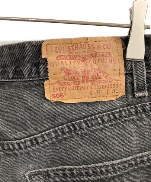 LEVI'S（リーバイス）LEVI'S (リーバイス) 後染め505デニムパンツ ブラック サイズ:W36×L30の古着・服飾アイテム