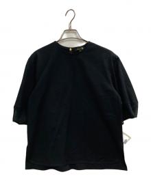 DRAWER（ドゥロワー）の古着「シアースリーブ カットソー」｜ブラック
