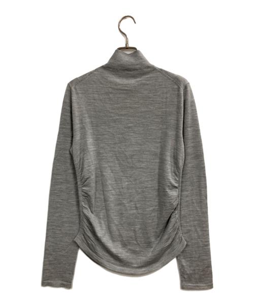 theory（セオリー）theory (セオリー) ウールヘンリーネックセーター グレー サイズ:Sの古着・服飾アイテム