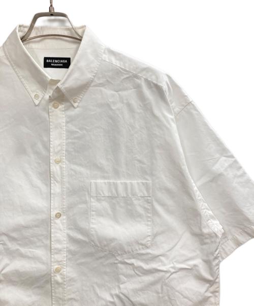 BALENCIAGA（バレンシアガ）BALENCIAGA (バレンシアガ) バックプリントシャツ ホワイト サイズ:40の古着・服飾アイテム