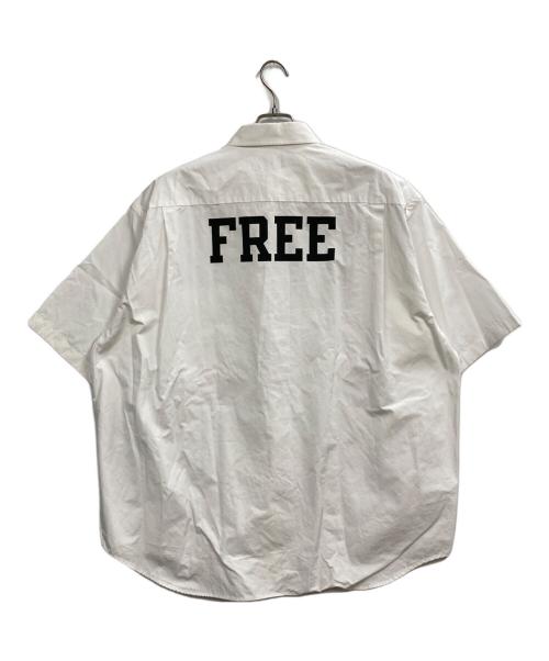 BALENCIAGA（バレンシアガ）BALENCIAGA (バレンシアガ) バックプリントシャツ ホワイト サイズ:40の古着・服飾アイテム