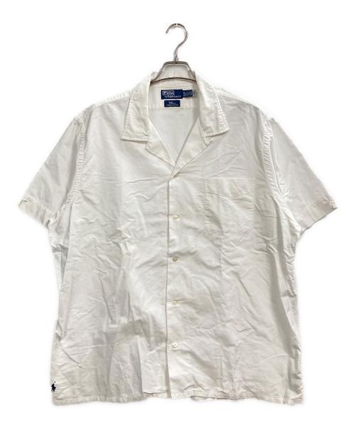 POLO RALPH LAUREN（ポロ・ラルフローレン）POLO RALPH LAUREN (ポロ・ラルフローレン) Ron Herman (ロンハーマン) 裾ポニー刺繍オープンカラーシャツ ホワイト サイズ:XXLの古着・服飾アイテム