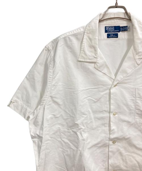 POLO RALPH LAUREN（ポロ・ラルフローレン）POLO RALPH LAUREN (ポロ・ラルフローレン) Ron Herman (ロンハーマン) 裾ポニー刺繍オープンカラーシャツ ホワイト サイズ:XXLの古着・服飾アイテム