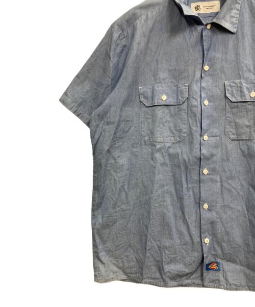 Dickies（ディッキーズ）Dickies (ディッキーズ) Ron Herman (ロンハーマン) シャンブレーシャツ ブルー サイズ:XLの古着・服飾アイテム
