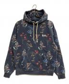 KITHキス）の古着「Botanical Floral Williams III Hoodie」｜ネイビー
