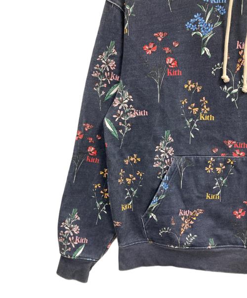 KITH（キス）KITH (キス) Botanical Floral Williams III Hoodie ネイビー サイズ:Sの古着・服飾アイテム