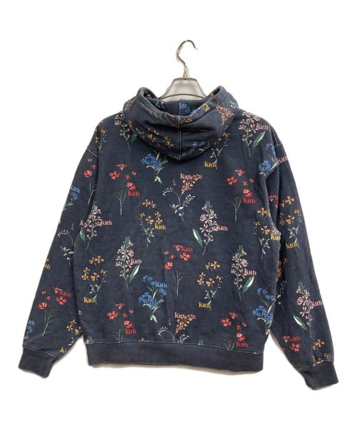 KITH（キス）KITH (キス) Botanical Floral Williams III Hoodie ネイビー サイズ:Sの古着・服飾アイテム