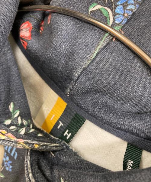 KITH（キス）KITH (キス) Botanical Floral Williams III Hoodie ネイビー サイズ:Sの古着・服飾アイテム