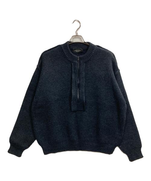 UNUSED（アンユーズド）UNUSED (アンユーズド) HALF ZIP KNIT ネイビー サイズ:2の古着・服飾アイテム