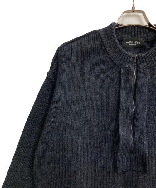 UNUSED（アンユーズド）UNUSED (アンユーズド) HALF ZIP KNIT ネイビー サイズ:2の古着・服飾アイテム