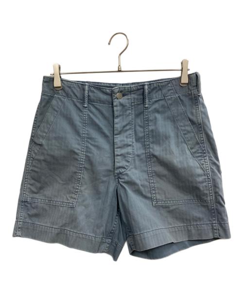 RRL（ダブルアールエル）RRL (ダブルアールエル) ヘリンボーンツイルフィールドショートパンツ ブルー サイズ:28の古着・服飾アイテム