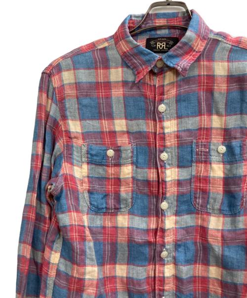 RRL（ダブルアールエル）RRL (ダブルアールエル) チェックリネンシャツ マルチカラー サイズ:Sの古着・服飾アイテム