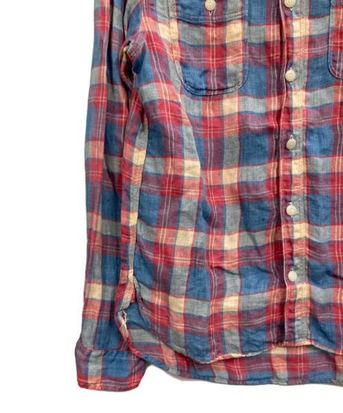 RRL（ダブルアールエル）RRL (ダブルアールエル) チェックリネンシャツ マルチカラー サイズ:Sの古着・服飾アイテム