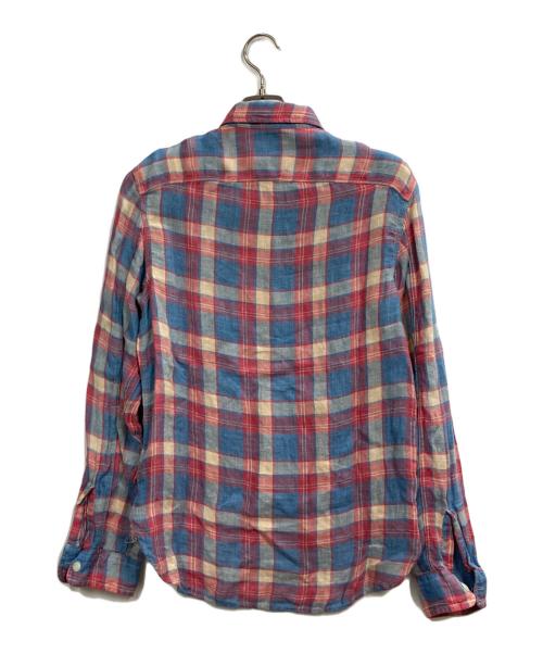 RRL（ダブルアールエル）RRL (ダブルアールエル) チェックリネンシャツ マルチカラー サイズ:Sの古着・服飾アイテム