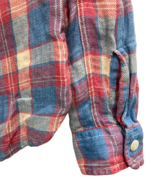 RRL（ダブルアールエル）RRL (ダブルアールエル) チェックリネンシャツ マルチカラー サイズ:Sの古着・服飾アイテム