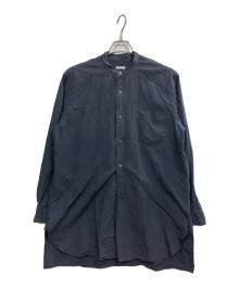 COMOLI（コモリ）の古着「17SS バンドカラーシャツ」｜ブラック