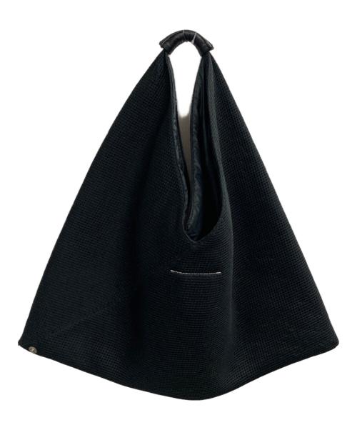 MM6 Maison Margiela（エムエムシックスメゾンマルジェラ）MM6 Maison Margiela (エムエムシックスメゾンマルジェラ) トライアングルメッシュバッグ ブラックの古着・服飾アイテム