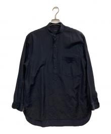 COMOLI（コモリ）の古着「WOOL SILK PULLOVER SHIRT」｜ネイビー