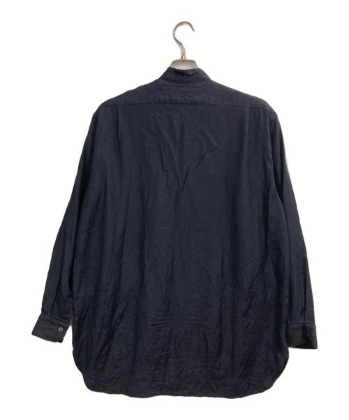 COMOLI（コモリ）COMOLI (コモリ) WOOL SILK PULLOVER SHIRT ネイビー サイズ:2の古着・服飾アイテム