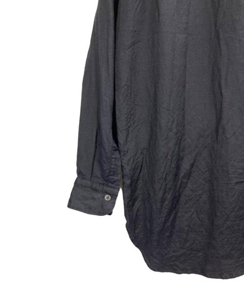 COMOLI（コモリ）COMOLI (コモリ) WOOL SILK PULLOVER SHIRT ネイビー サイズ:2の古着・服飾アイテム