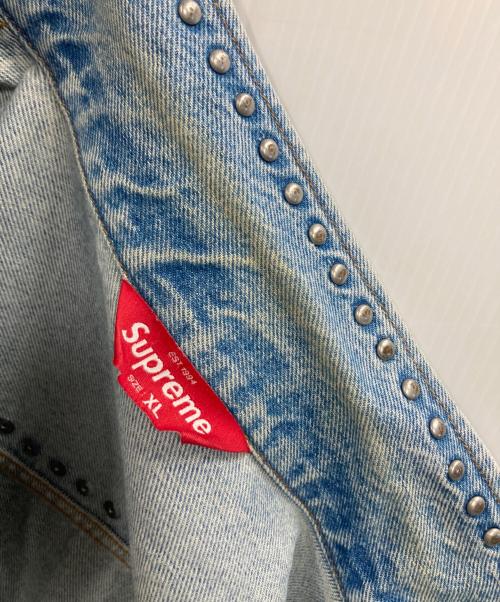 SUPREME（シュプリーム）Supreme (シュプリーム) 17SS Studded Denim Trucker Jacket インディゴ サイズ:XLの古着・服飾アイテム