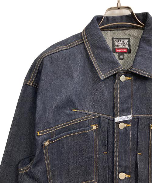 SUPREME（シュプリーム）Supreme (シュプリーム) MARITHE+FRANCOIS GIRBAUD (マリテフランソワジルボー) 25SS X-Seam Denim Trucker Jacket インディゴ サイズ:Lの古着・服飾アイテム