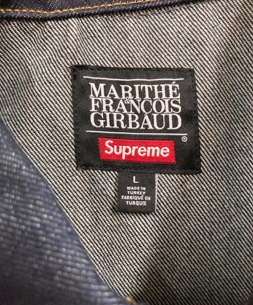 SUPREME（シュプリーム）Supreme (シュプリーム) MARITHE+FRANCOIS GIRBAUD (マリテフランソワジルボー) 25SS X-Seam Denim Trucker Jacket インディゴ サイズ:Lの古着・服飾アイテム