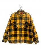 SUPREMEシュプリーム）の古着「24AW Quilted Plaid Shirt」｜イエロー