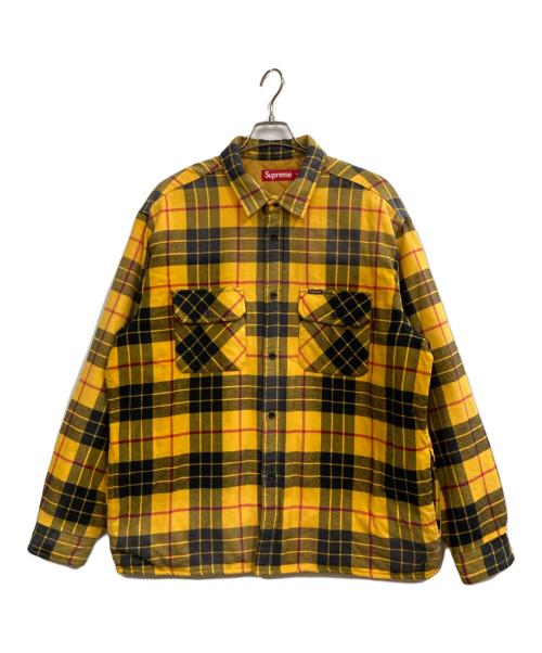 SUPREME（シュプリーム）Supreme (シュプリーム) 24AW Quilted Plaid Shirt イエロー サイズ:XLの古着・服飾アイテム