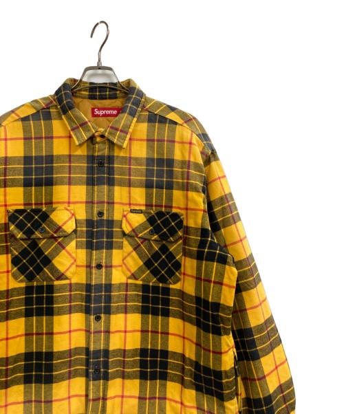 SUPREME（シュプリーム）Supreme (シュプリーム) 24AW Quilted Plaid Shirt イエロー サイズ:XLの古着・服飾アイテム