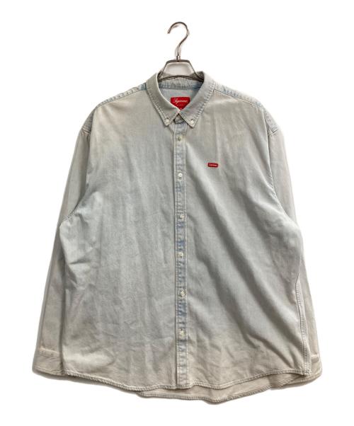 SUPREME（シュプリーム）Supreme (シュプリーム) Small Box Shirt Washed Blue インディゴ サイズ:XLの古着・服飾アイテム