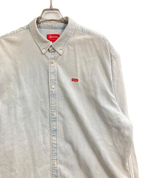 SUPREME（シュプリーム）Supreme (シュプリーム) Small Box Shirt Washed Blue インディゴ サイズ:XLの古着・服飾アイテム
