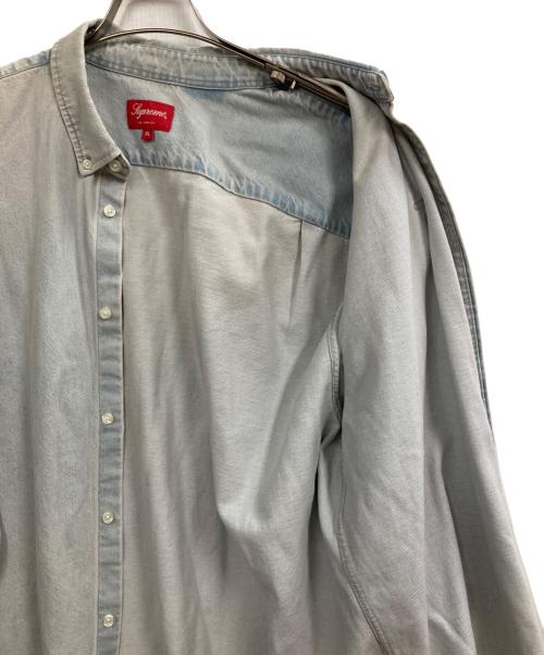 SUPREME（シュプリーム）Supreme (シュプリーム) Small Box Shirt Washed Blue インディゴ サイズ:XLの古着・服飾アイテム
