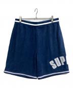 SUPREMEシュプリーム）の古着「24AW Ultrasuede Mesh Short」｜ネイビー