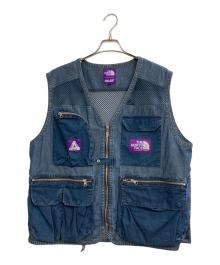 THE NORTHFACE PURPLELABEL×PALACE（ザ・ノースフェイス パープルレーベル×パレス）の古着「21SS Indigo Ripstop Mesh Vest」｜インディゴ