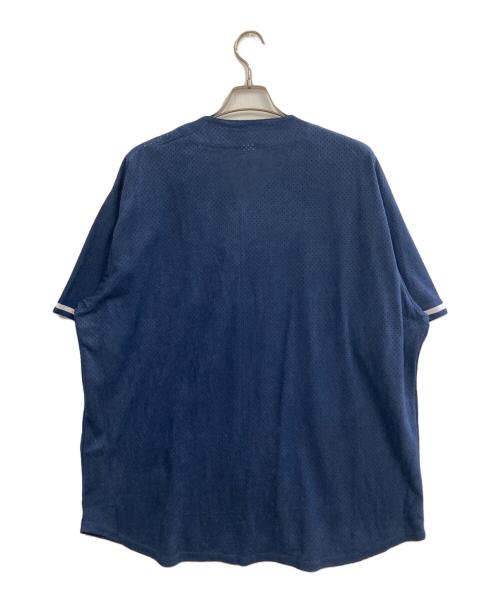 SUPREME（シュプリーム）Supreme (シュプリーム) 24SS Ultrasuede Mesh Baseball Jersey ネイビー サイズ:XLの古着・服飾アイテム