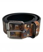 SUPREMEシュプリーム）の古着「25SS Last Supper Leather Belt」｜ブラック