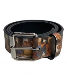 SUPREME（シュプリーム）の古着「25SS Last Supper Leather Belt」｜ブラック