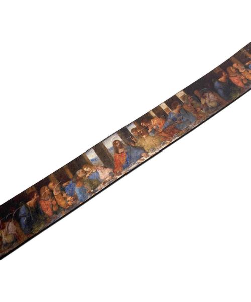 SUPREME（シュプリーム）Supreme (シュプリーム) 25SS Last Supper Leather Belt ブラックの古着・服飾アイテム
