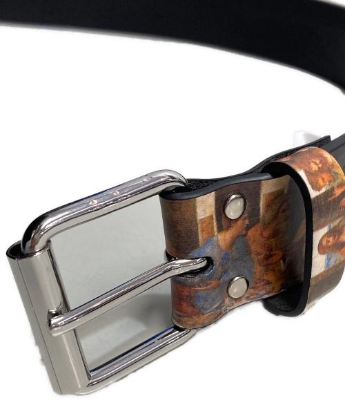 SUPREME（シュプリーム）Supreme (シュプリーム) 25SS Last Supper Leather Belt ブラックの古着・服飾アイテム
