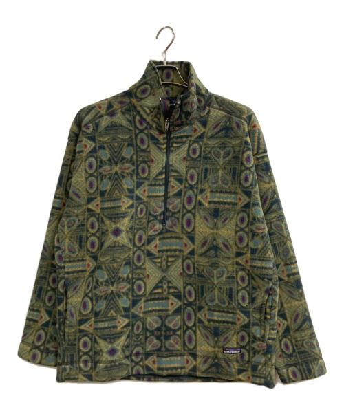 Patagonia（パタゴニア）Patagonia (パタゴニア) 総柄ライトウェイトシンチラセーター オリーブ サイズ:Lの古着・服飾アイテム