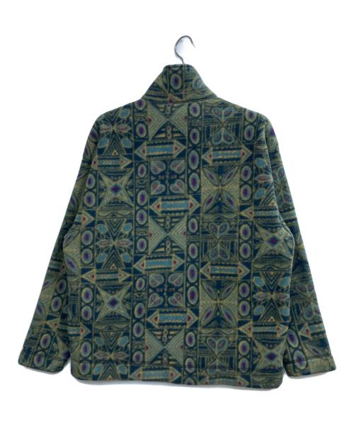 Patagonia（パタゴニア）Patagonia (パタゴニア) 総柄ライトウェイトシンチラセーター オリーブ サイズ:Lの古着・服飾アイテム