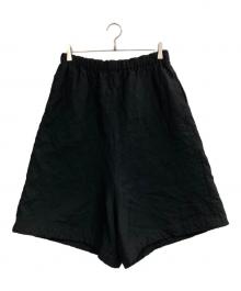 COMME des GARCONS COMME des GARCONS（コムデギャルソン コムデギャルソン）の古着「ポリエステル縮絨 キルティングサルエルパンツ」｜ブラック