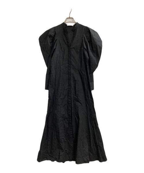 ASTRET（アストラット）ASTRET (アストラット) パフスリーブシャツワンピース ブラック サイズ:FREE 未使用品の古着・服飾アイテム