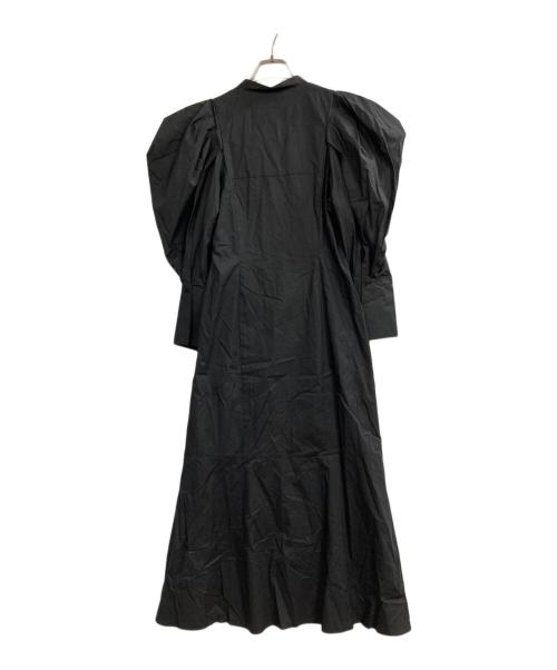 ASTRET（アストラット）ASTRET (アストラット) パフスリーブシャツワンピース ブラック サイズ:FREE 未使用品の古着・服飾アイテム
