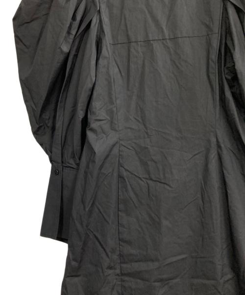 ASTRET（アストラット）ASTRET (アストラット) パフスリーブシャツワンピース ブラック サイズ:FREE 未使用品の古着・服飾アイテム
